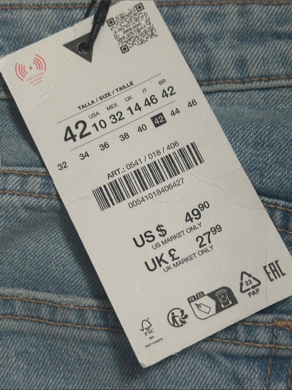 Zara Crop Flare, size 10 (sold out online) - Picture 4 of 7